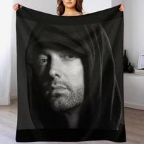 hundaikreta best selling eminemtrending eminemnewest eminemmost relevant eminem Throw Blanket Geometric pattern blanket 102x76cm(40x30in) black