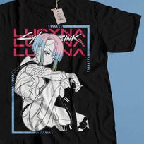 Cyberpunk Edgerunners T-Shirt, Anime Neon Graphic Tee, Futuristic Streetwear Shirt, Otaku Gift, Sci-Fi Anime Clothing 2XL white