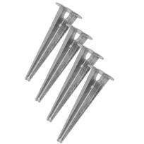 KOTARBAU® Ground-Punched Garden Lamp Base, Round Anchor Bracket, 115mm, Set of 4