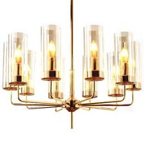 Eterion Chandelier 10 Cognac - chandelier 70cm amber gold