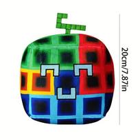 Blox Fruits Plush Stuffed Animal Toy Soft Cartoon Fruit Design With Green Stem Vibrant Colors Birthday Gift For Kids Home Decor 20cm orchidėja