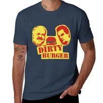 Dirty Burger Tshirt Stylish Print Short Sleeve Tee S yellow