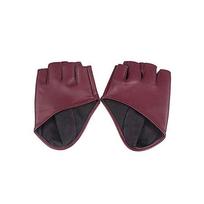Women Fashion Clothing Accessories Half Palm Pole Dance Fingerless Gloves Half Finger purpurinė raudona spalva