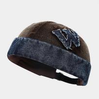 Spring And Summer Cotton Letter Docker Cap Brimless Hat Skullies Beanie Hats Landlord Sailor Cap Men And Women 32 56-60cm wear ruda