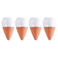 4 vnt. Laistymo įrenginys Lengvas surinkimas Antgalis Vejos Sodai Lauko Automatinis Vejos Purkštuvas Tvirtas Laistymo Įranga 4pcs white