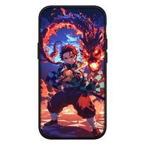 for Motorola Moto Edge 70 60 50 G54 G86 Samsung Galaxy S25 iPhone 17 16 15 Redmi Note 14 Pro Max Phone Case Demon Slayer Kamado Tanjirou Kamado Cover for iPhone XS Max lubų spalva