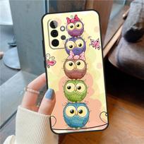 Cute Cartoon Owl Case For Samsung Galaxy A15 A52 A53 A33 A13 A34 A54 A14 A35 A55 A56 A36 A26 A16 A06 A22 A32 Samsung A73 5G beige