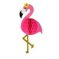 1 vnt. Paplūdimio vakarėlio dekoracija Gimtadienio flamingas Korio kamuolys Rožinis flamingas Korio kamuolio pakabukas pink