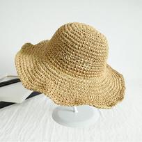 Womens Floppy Straw Sun Hat Foldable Packable Roll up Wide Brim Beach Caps Summer Vacation Sun Hat for Women chaki