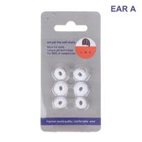 6 vnt. silikoninių ausų antgalių, pakaitiniai ausų kištukai, skirti Nothing Ear Bluetooth ausinėms, TWS antgaliai, ausinės, ausų kištukai, minkšti ir elastingi EAR A white