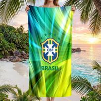 Brazil national football team Beach Towel Soft Microfiber Summer Towel Quick Dry Absorbent Towel for Beach Swimming Pool Travel 70cmx140cm(27x55inch)