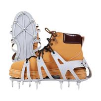 Adjustable Lawn Aerator Shoes with Spiked Adjustable Wrap Around Lacing Gardening Grass Aeration Grass Fertilization 1