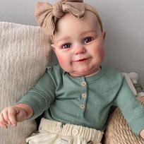 NPK 60 cm Aukštos kokybės lėlė Maddie Didelio dydžio Reborn kūdikis Mažylis Populiari mergaitės lėlė Minkštas apkabinamas kūnas brown