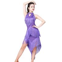 Blizganti moteriška suknelė su apynasriu kaklu, riaumojanti Gatsby Latin Dance Seksuali blizgučiais puošta kūno suknelė L raudona