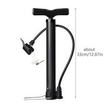 130 Psi Bike Pump Bicycle Foot Air Pump Tire Inflator Schrader Presta Valve Road Cycling Inflator black