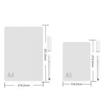 15  Magnetic Whiteboard & 10.1  Erasable Writing/ Drawing Board, A4/A5, White Background, Black Text A4 English (0.8mm Pen + Eraser) white