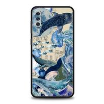 Case For Samsung A56 A36 A26 A54 A52 A24 A14 A50 A70 A40 A06 A12 A22 A34 A42 A32 5G A04s A16 Cover Ocean Whale Shark Swimming For Samsung A20e gray