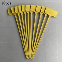 10pcs/20pcs Garden Plant Labels Plastic T-Type Plant Tags Reusable Plant Name Tags Garden Farmland Greenhouse Plant Accessories yellow