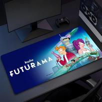Futurama Anime B-Bender Mouse Pad High Quality Natural Rubber Mouse Pad The Most Professional Washable Laptop Mouse Pad 40cmx90cm(15.7x35.4inch) blue