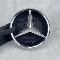 Grotelės Ženklelis Grotelių stiliaus Priekinis emblema Mercedes benz AMG A B C E CLA CLS SLK GL Metris GLK GLA G R V VITO GLE GLC GLS VS3 A-W176 2013-2018 sidabras
