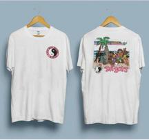 Brand New 80s T&C Town&Country Surf Designs with Hawaiian Skateboarding Style, 1986 Vintage Style-T-shirt L gray