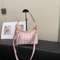 New fashion trend versatile carr shopping bag tote bag portable shoulder bag rožinė