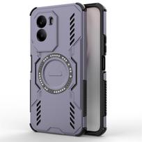 Dėklas Xiaomi Poco M7 Plus Dėl Poco M7 Plus Anti-knock Magnetinis Adsorbcijos Belaidžio Įkrovimo Galinis Dangtelis Dėl Poco M7 Plus Atveju For Poco M7 Plus violetinė