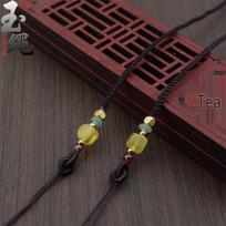 Adjustable Necklace Cord for Tianzhu Beeswax Pendant and Good Luck Bead black