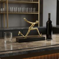 Figure Vino Rack Prabangaus stiliaus abstraktus stendas namų dekoravimui viešbučiui, restoranui, valgomajam gray