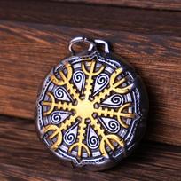 Vintažinis Vegvisir Vikingų Kompaso Pakabukas Karoliai Vyrams Nerūdijančio Plieno Madingas Šiaurės Amuletas Karoliukų Karoliai Papuošalai gray