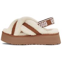 UGG DISCO su vilnos pamušalu, patogūs šilti šlepetės madingos moteriškos šlepetės kaštoninės 1121550-CHE 36 beige