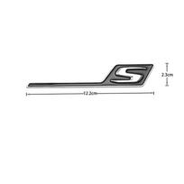 ABS S raidės emblema Automobilio bagažinės lipdukai Mercedes-Benz AMG S AMG E63S C63S GLC63S GLE63S GLS63S GTS GT43S GTR GT53 GT50 CLA45S HU9