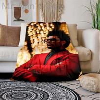 The Weeknd - Manta for the Singer The Weeknd Print Blanket Home travel blanket throw blanket thin blanket Warm blanket Size: 75*100cm, Weight: 230 GSM black