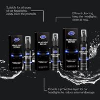 Automotive Headlight Polishing Kit Lens Restoration Paste Powerful  Remover for Car Oxidized Headlamps Fast Cleaning one size black