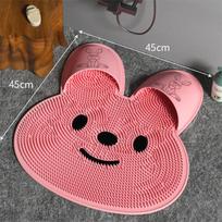 Silicone Foot Massage Bathroom Anti Slip Pad Back Massage Bathing Foot Massage Dead Skin Removal Tool Shower Floor Mat rožinė