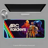 Hot Game ARC Raiders Mouse Pad RGB Gaming Mouse Pad Desk Mat HD Gamer Large LED Light XXL MousePads RGB600x300x3mm white