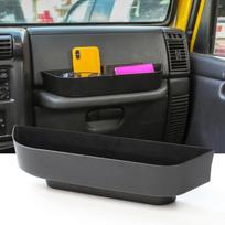 Car Co-Pilot Grab Handle Storage Box Passenger Handle Grab Tray Stowing Tidying for Jeep Wrangler TJ 1997-2006 Accessories gray
