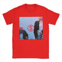 Slayyyter T Shirt Wort Girl In America Cd Hip Hop T Shirts Shortsleeve Y2k Retro Tops Beach Pure Cotton Oversize Tees S gray