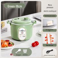 Compact Electric Rice Cooker: Low Power, Non-stick Pot, 1-2 Servings, Perfect for Home & Dorm Use. Green Smart Micro Pressure Cooker 0.75L black