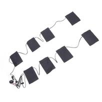 8 viename USB elektrinis drabužių šildomasis kilimėlis 8 zonos daugiafunkcis 3 šildymo lygiai nešiojamas 5V 2A drabužių šildomasis kilimėlis gray