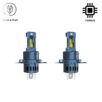 H4 LED LEMPUTĖS A10 36W CANBUS