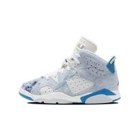 Air Jordan 6 Retro PS GS DX6176-100 Washed Denim White Blue Kids Sneakers 28