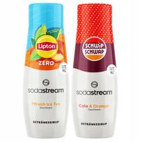 2x SodaStream Lipton Ice Tea Peach Zero Sugar Free Syrup + Shwip Shwap