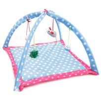 Pet Cat Toy Bed Kitten Tent With 4 Fun Bell Toy Pedant Lightweight Cat Hammock Safe Multifunctional Suitable For Home Dog Accessories Decor white