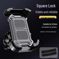 Cross-Border Electric Scooter & Bicycle Phone Holder - Shockproof, For Food Delivery & Navigation, Motorcycle & Car Mount. gray