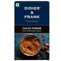 Didier & Frank Pure Cacao Powder 80g- Unsweetened Dark Cocoa for Baking, Keto Desserts, Healthy Smoothies, Brownies, Hot Chocolate & Cakes black