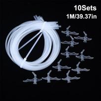 10Sets Extended Foam Sealant Tubes Durable Plastic Spray Foam Hose For Diy Caulking Reusable Foaming Applicator Nozzle Epoxy