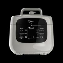 Midea Digital Electric Pressure Cooker with Dual Stainless Steel Pots CN plug (adapter included) gray