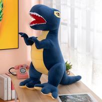 Tyrannosaurus rex lėlė pliušinis žaislas imituotas dinozauras vaiko palydovas didelė minkšta lėlė zoologijos sodo suvenyras 28 cm 0.15 mėlyna