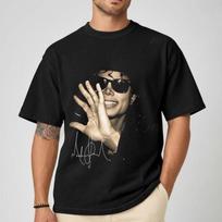 MJ 2026 Movie Michael Jackson T-Shirt Cotton Y2k Popular Wo T Shirt for Fans XS black